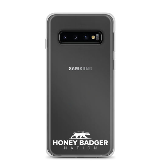 White Honey Badger Nation Logo Samsung Case