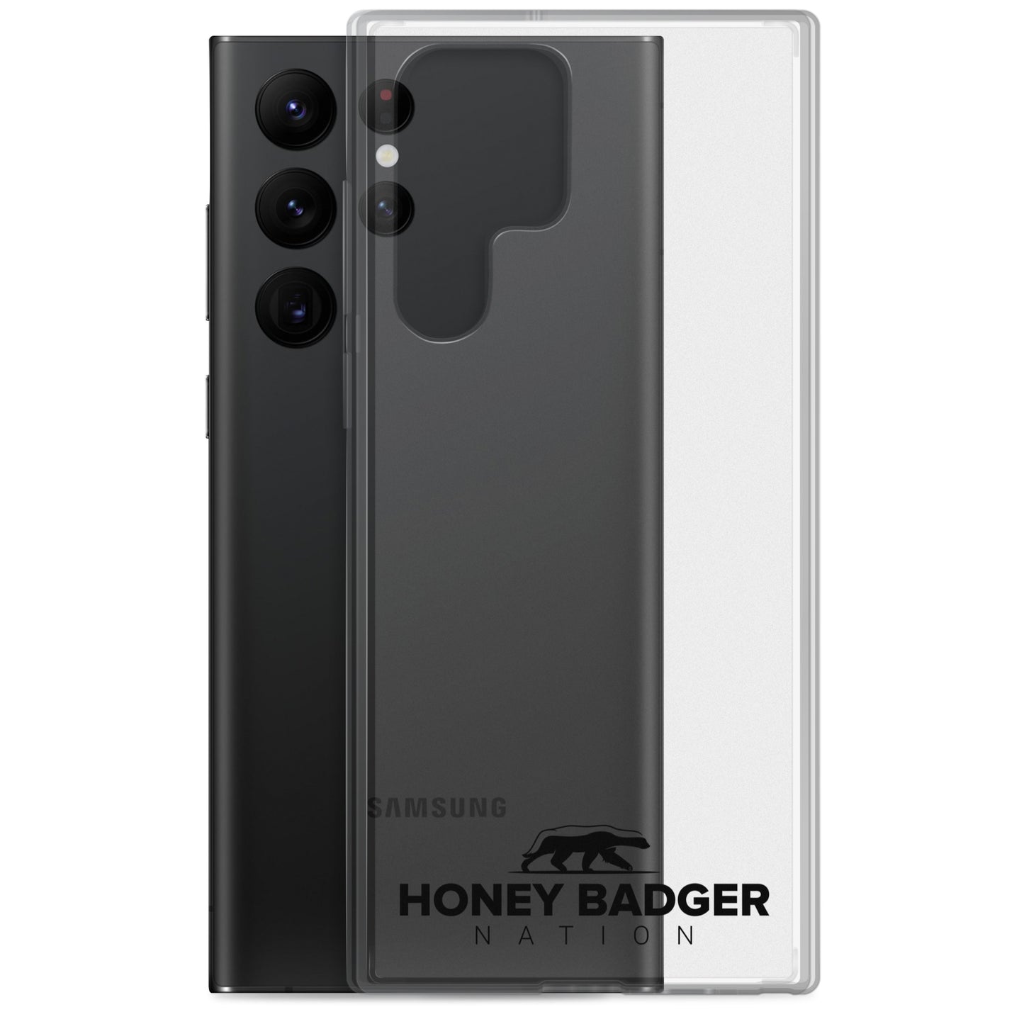 Black Honey Badger Nation Logo Samsung Case