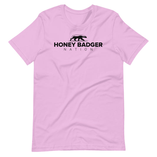 Black Honey Badger Nation Logo Unisex t-shirt