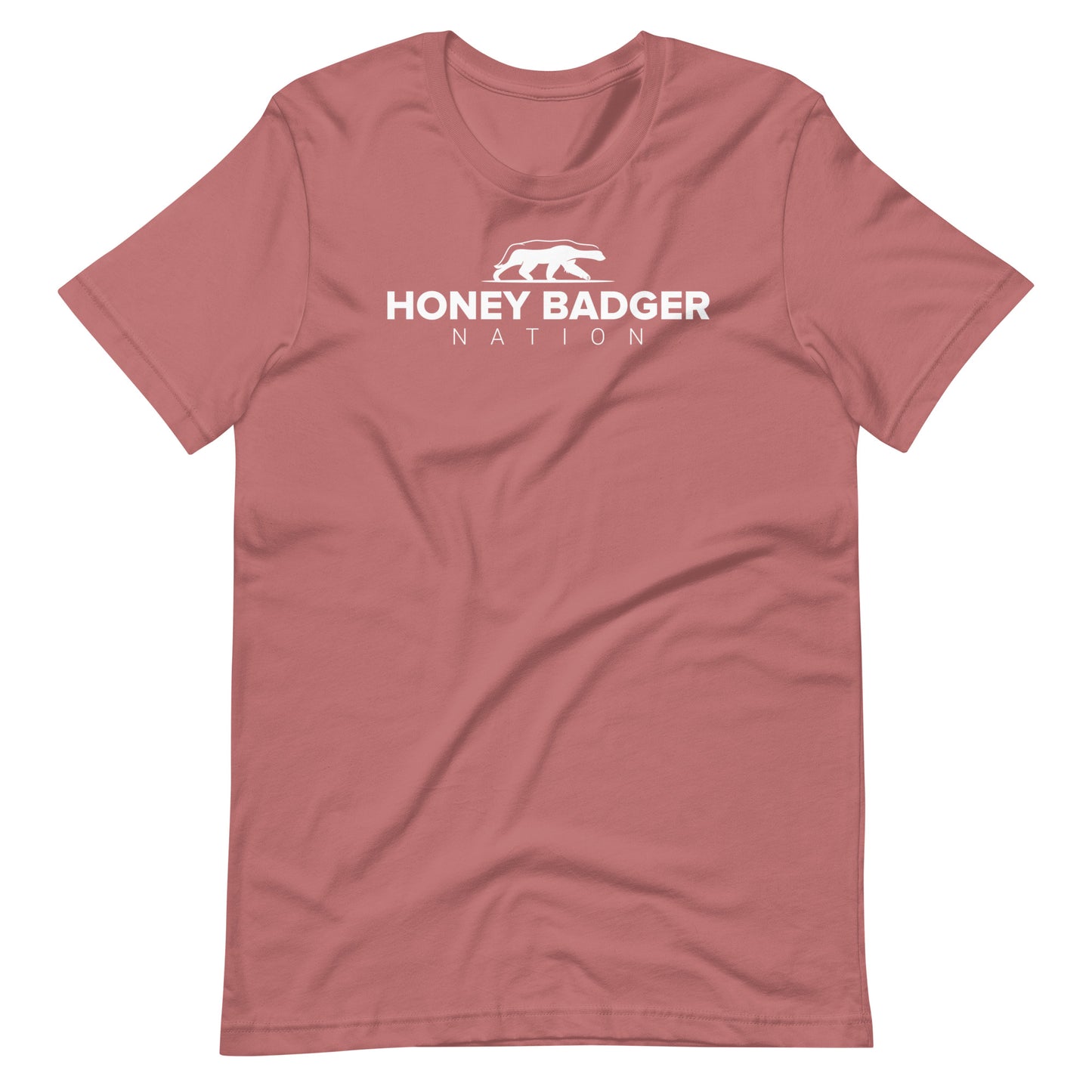 White Honey Badger Logo Unisex t-shirt