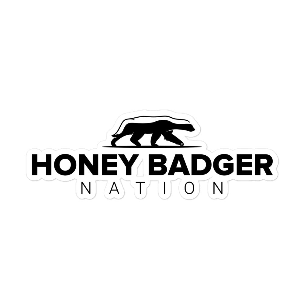 Honey Badger Nation Bubble-free stickers