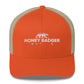 White Honey Badger Nation Logo Trucker Cap