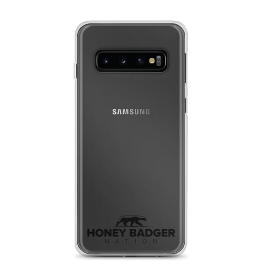 Black Honey Badger Nation Logo Samsung Case