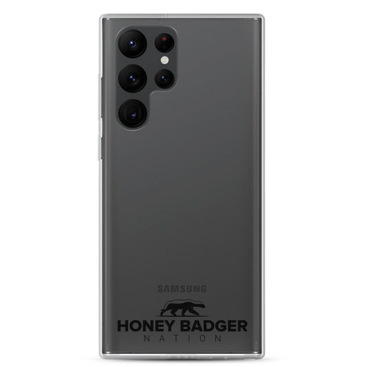 Black Honey Badger Nation Logo Samsung Case