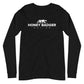 White Honey Badger Logo Unisex Long Sleeve Tee