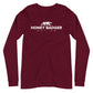 White Honey Badger Logo Unisex Long Sleeve Tee