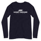 White Honey Badger Logo Unisex Long Sleeve Tee
