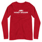 White Honey Badger Logo Unisex Long Sleeve Tee