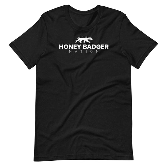 White Honey Badger Logo Unisex t-shirt